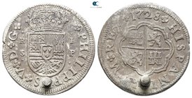 Spain. Sevilla (Seville) mint. Felipe V (Second reign) AD 1724-1746. 1 Real