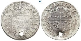 Spain. Sevilla (Seville) mint. Felipe V (Second reign) AD 1724-1746. 2 Reales