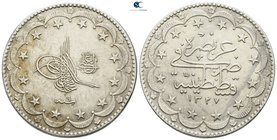 Turkey. Qustantiniyah. Muhammad V AD 1909-1918. (AH 1327-1336). 20 Kurush AR