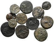 Lot of ca. 12 Greek bronze coins  / SOLD AS SEEN, NO RETURN!nearly very fine