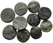 Lot of ca. 10 Greek bronze coins / SOLD AS SEEN, NO RETURN!fine