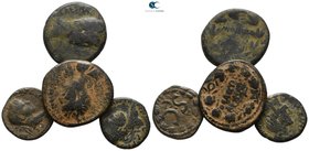Lot of 4 Roman Provincial bronze coins  / SOLD AS SEEN, NO RETURN!nearly very fine