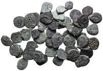 Lot of ca. 50 Roman Provincial bronze coins / SOLD AS SEEN, NO RETURN!nearly very fine