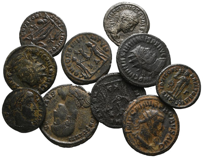 Lot of ca. 10 Roman Imperial bronze coins / SOLD AS SEEN, NO RETURN!

very fin...