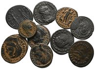 Lot of ca. 10 Roman Imperial bronze coins  / SOLD AS SEEN, NO RETURN!very fine