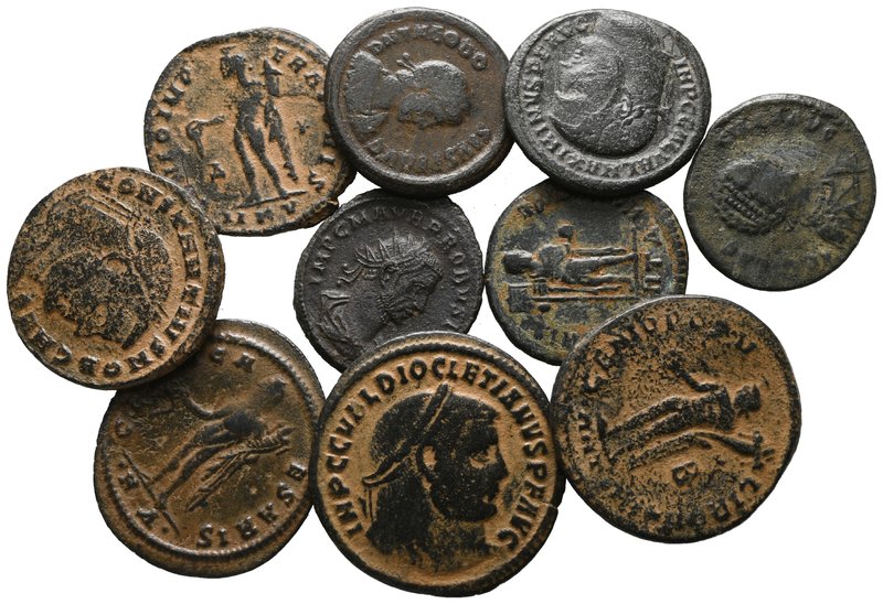 Lot of ca. 10 Roman Imperial bronze coins / SOLD AS SEEN, NO RETURN!

very fin...