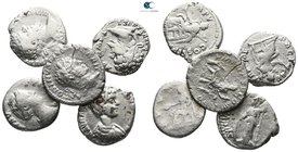 Lot of 5 Roman Imperial silver Denari  / SOLD AS SEEN, NO RETURN!nearly very fine