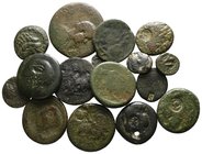 Lot of ca. 16 mixed bronze coins  / SOLD AS SEEN, NO RETURN!nearly very fine