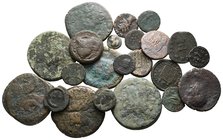 Lot of ca. 22 mixed bronze coins / SOLD AS SEEN, NO RETURN!nearly very fine