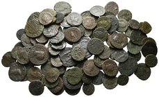 Lot of ca. 100 Roman bronze coins / SOLD AS SEEN, NO RETURN!nearly very fine