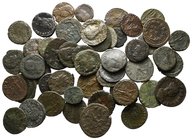 Lot of ca. 50 Roman bronze coins / SOLD AS SEEN, NO RETURN!nearly very fine
