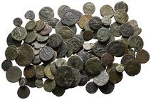 Lot of ca. 100 mixed bronze coins / SOLD AS SEEN, NO RETURN!nearly very fine