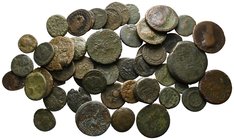 Lot of ca. 50 mixed bronze coins / SOLD AS SEEN, NO RETURN!nearly very fine