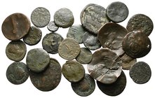 Lot of ca. 25 mixed bronze coins / SOLD AS SEEN, NO RETURN!nearly very fine