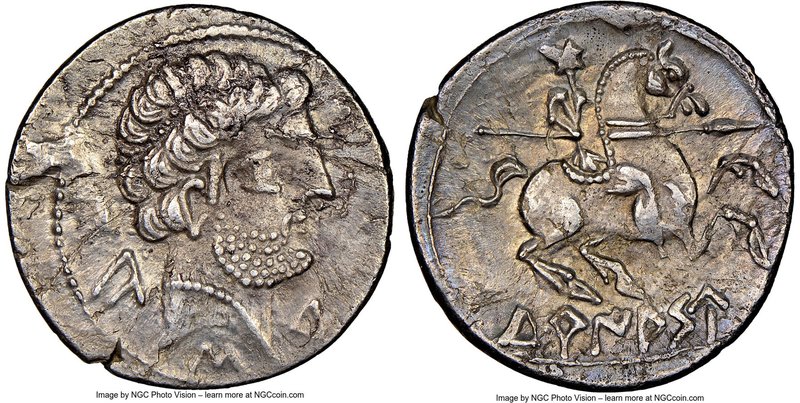 SPAIN. Turiaso (Zaragoza). Ca. 2nd-1st centuries BC. AR denarius (19mm, 6h). NGC...