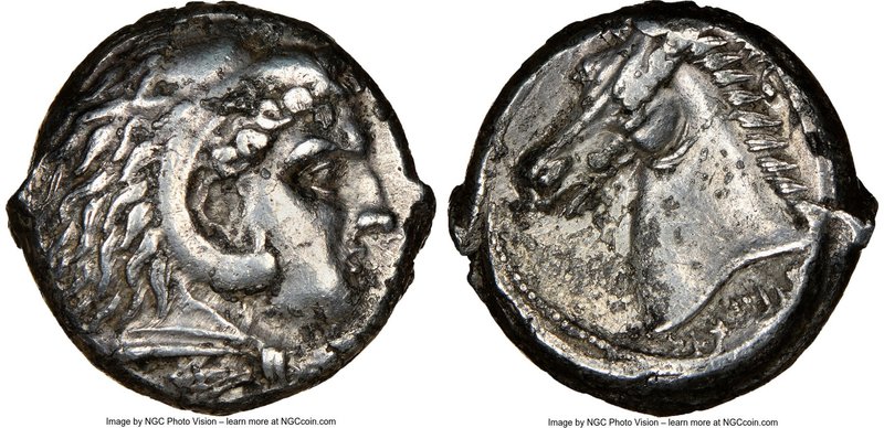 SICULO-PUNIC. Sicily. Ca. 300-289 BC. AR tetradrachm (23mm, 16.92 gm, 11h). NGC ...