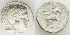 MACEDONIAN KINGDOM. Philip III Arrhidaeus (323-317 BC). AR tetradrachm (26mm, 16.75 gm, 11h). Choice VF, porosity. Lifetime issue of Sidon, under Ptol...