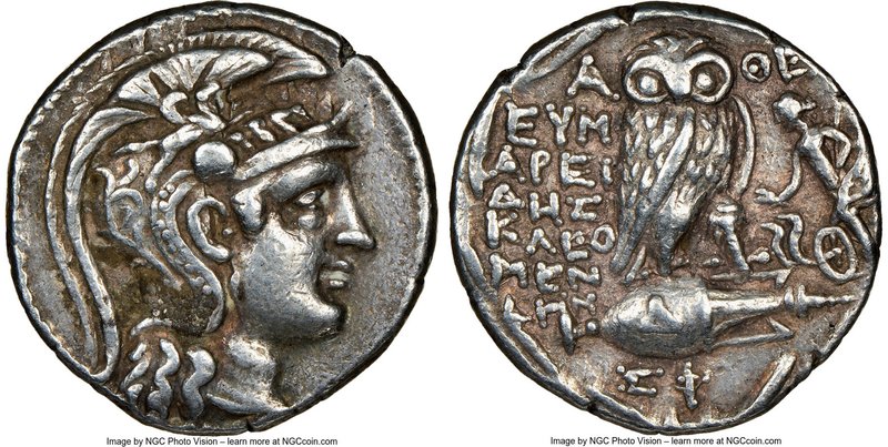 ATTICA. Athens. Ca. 2nd-1st centuries BC. AR tetradrachm (28mm, 16.79 gm, 12h). ...
