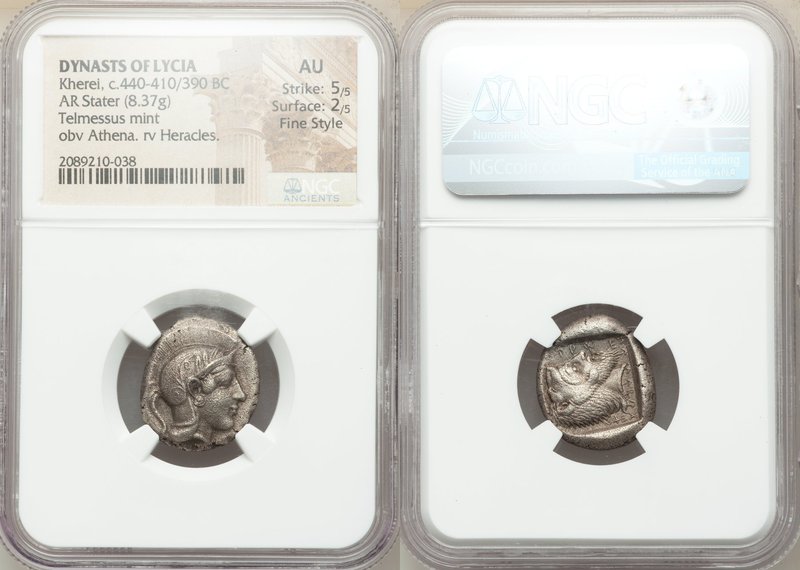 LYCIAN DYNASTS. Kherei (ca. 440-410/390 BC). AR stater (20mm, 8.37 gm, 9h). NGC ...