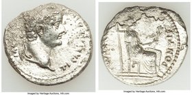 Tiberius (AD 14-37). AR denarius (19mm, 3.28 gm, 1h). AU, corrosion. Lugdunum. TI CAESAR DIVI-AVG F AVGVSTVS, laureate head of Tiberius right / PONTIF...
