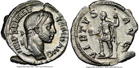 Severus Alexander (AD 222-235). AR denarius (20mm, 2.78 gm, 1h). NGC MS 4/5 - 4/5. Rome, AD 228-231. IMP SEV ALE-XAND AVG, laureate head of Severus Al...
