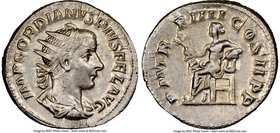 Gordian III (AD 238-244). AR antoninianus (22mm, 7h). NGC Choice AU. Rome, AD 241-243. IMP GORDIANVS PIVS FEL AVG, radiate, draped and cuirassed bust ...