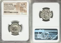 Diocletian (AD 284-305). BI antoninianus (24mm, 3.90 gm, 5h). NGC Choice MS 4/5 - 5/5, Silvering. Siscia, 1st officina, ca. AD 292. IMP C C VAL DIOCLE...