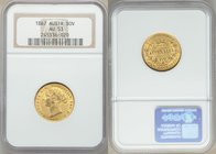 Victoria gold Sovereign 1867-SYDNEY AU53 NGC, Sydney mint, KM4, Fr-10.

HID09801242017