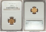 Republic gold Peso 1916 MS63 NGC, KM16. Mintage: 11,000. Two year type. 

HID09801242017