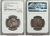 "Marie Antoinette Execution" silver Medal 1793 MS61 NGC, Julius-335. Struck in protest of the queen's execution.

HID09801242017
