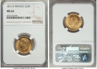 Napoleon gold 20 Francs 1811-A MS62 NGC, Paris mint, KM695.1. Original surfaces.

HID09801242017