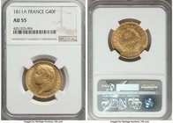 Napoleon gold 40 Francs 1811-A AU55 NGC, Paris mint, KM696.1.

HID09801242017