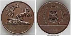 Napoleon bronze "Battle of Marengo" Medal MDCCC (1800) UNC, Bram-37, Julius-150. 40.9mm. 38.08gm. By Dubois and Denon. L'ARMEE FRANCAISE / PASSE LE ST...