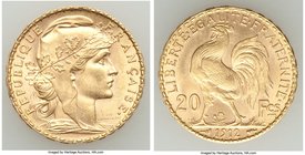 Republic gold 20 Francs 1912 UNC, Paris mint, KM857. AGW 0.1867 oz.

HID09801242017