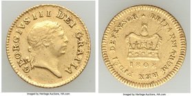 George III gold 1/3 Guinea 1808 XF, KM650, S-3740.

HID09801242017