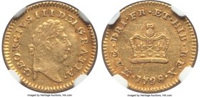 George III gold 1/3 Guinea 1798 AU Details (Bent) NGC, KM620, S-3738. A piece which, though displaying some light scuffing and handling across its sur...