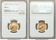 Victoria gold Sovereign 1889 MS62 NGC, KM767.

HID09801242017