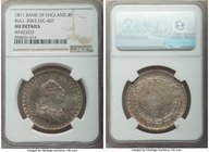 Pair of Certified Assorted Issues NGC, 1) George III 3 Shilling Bank Token 1811 - AU Details (Whizzed), KM-Tn4 2) Victoria Shilling 1890 - MS64+, KM77...