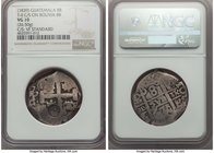 Republic Counterstamped 8 Reales ND (1839) VG10 NGC, KM77.5. Type II counterstamp. Mark applied over Cob 8 Reales of uncertain date.

HID09801242017
