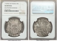 Philip V 8 Reales 1739 Mo-MF AU Details (Saltwater Damage) NGC, Mexico City mint, KM103.

HID09801242017