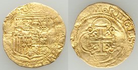 Charles & Johanna gold Escudo ND (1516-1555) XF (Re-engraved), Cal-Type 34. Lost details of this coin have been re-engraved.

HID09801242017