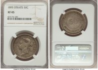 British Colony. Victoria 50 Cents 1895 XF45 NGC, KM13. A scarcer, lower mintage date. 56,000 coins were minted.

HID09801242017