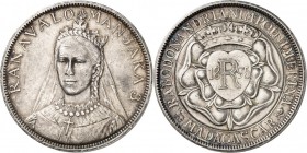MADAGASCAR. Ranavalona III (1883-1897). Module de 5 francs 1896. Av. Buste voilé de face. Rv. Cœur couronné. Km. XM3, L. 37. 24,89 grs. 25 exemplaires...