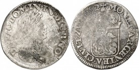 PAYS-BAS. Zwolle (1660-1697). Luigino 1662. Av. Buste drapé et lauré à droite. Rv. Écu couronné. Cammarano 405. 10,33 grs. *voir également les numéros...