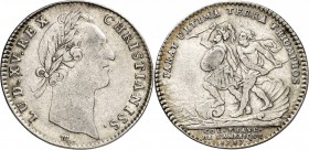 USA. Amérique, Canada, Louis XV (1715-1774). Jeton en argent 1757, signature M sous le buste. Av. Buste nu à droite. Rv. Neptune et Mars. L. 175. 6,67...