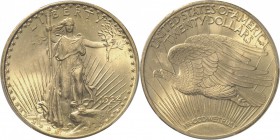 USA. 20 dollars « Saint-Gaudens » 1924, Philadelphie. Av. Liberté de face. Rv. Aigle volant à gauche. Fr. 185. 33,44 grs. PCGS MS 66+, rare dans cette...