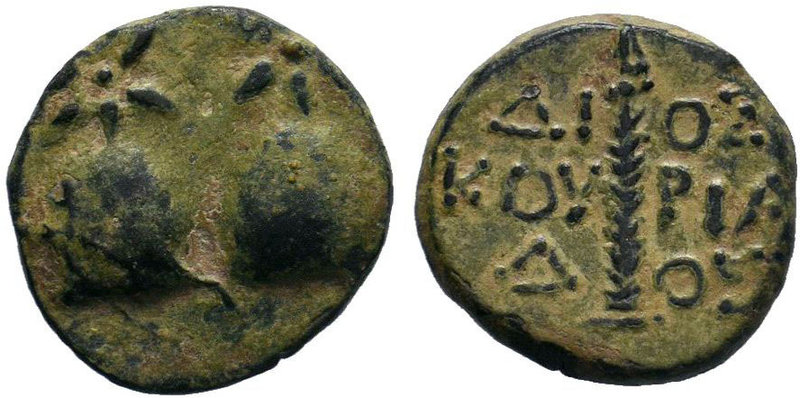 KOLCHIS. Dioskourias. (Circa 2nd-1st Century BC).AE Bronze.

Condition: Very F...
