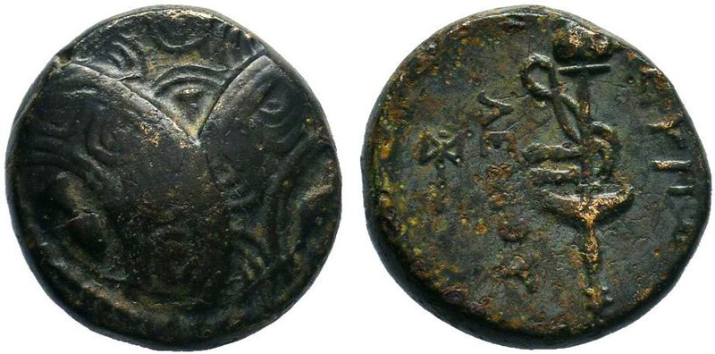 CARIA. Mylasa. Eupolemos, circa 295-280 BC. Hemiobol AE Bronze.

Condition: Ve...