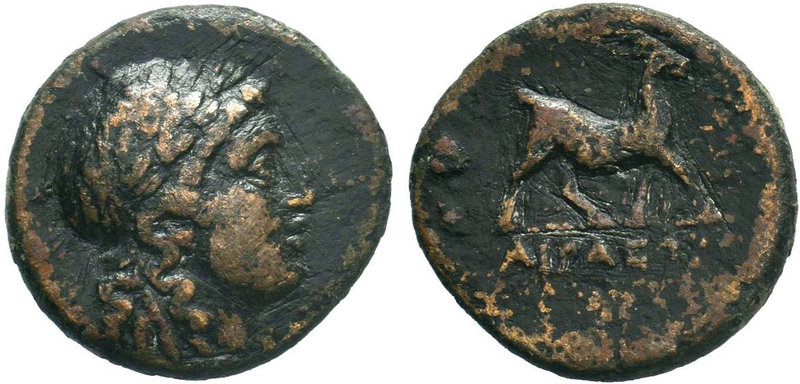AEOLIS.Aigai. (circa 200-0 BC).AE Bronze.

Condition: Very Fine

Weight: 3.3...