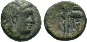 SELEUKID KINGS of SYRIA.Seleukos I Nikator (312-281 BC).AE Bronze 

Condition: Very Fine

Weight: 6.25 gr
Diameter: 18 mm